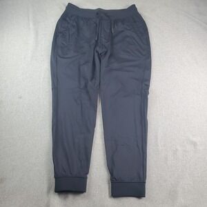 Burlebo Joggers Mens Small Black Performance Athleisure Drawstring Crossfit Gym